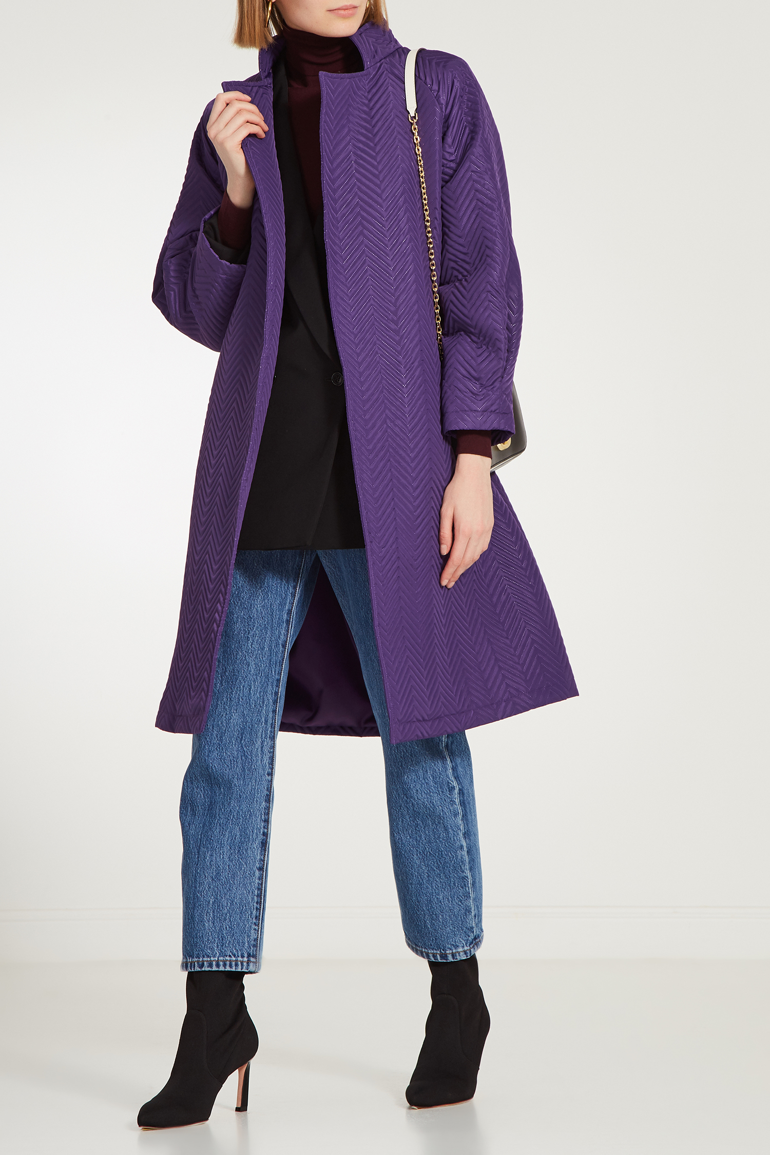

Пальто с поясом MILAMARSEL, Фиолетовый