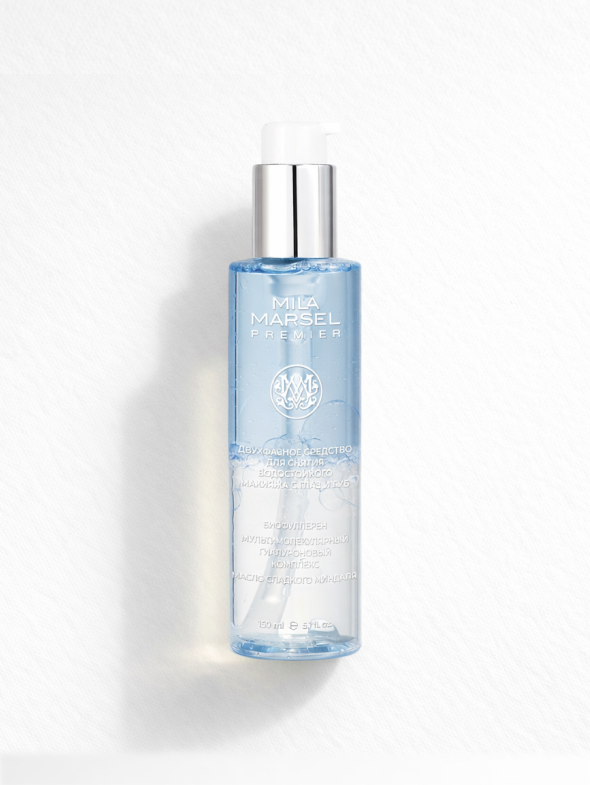 Двухфазное средство для снятия водостойкого макияжа с глаз и губ, фото