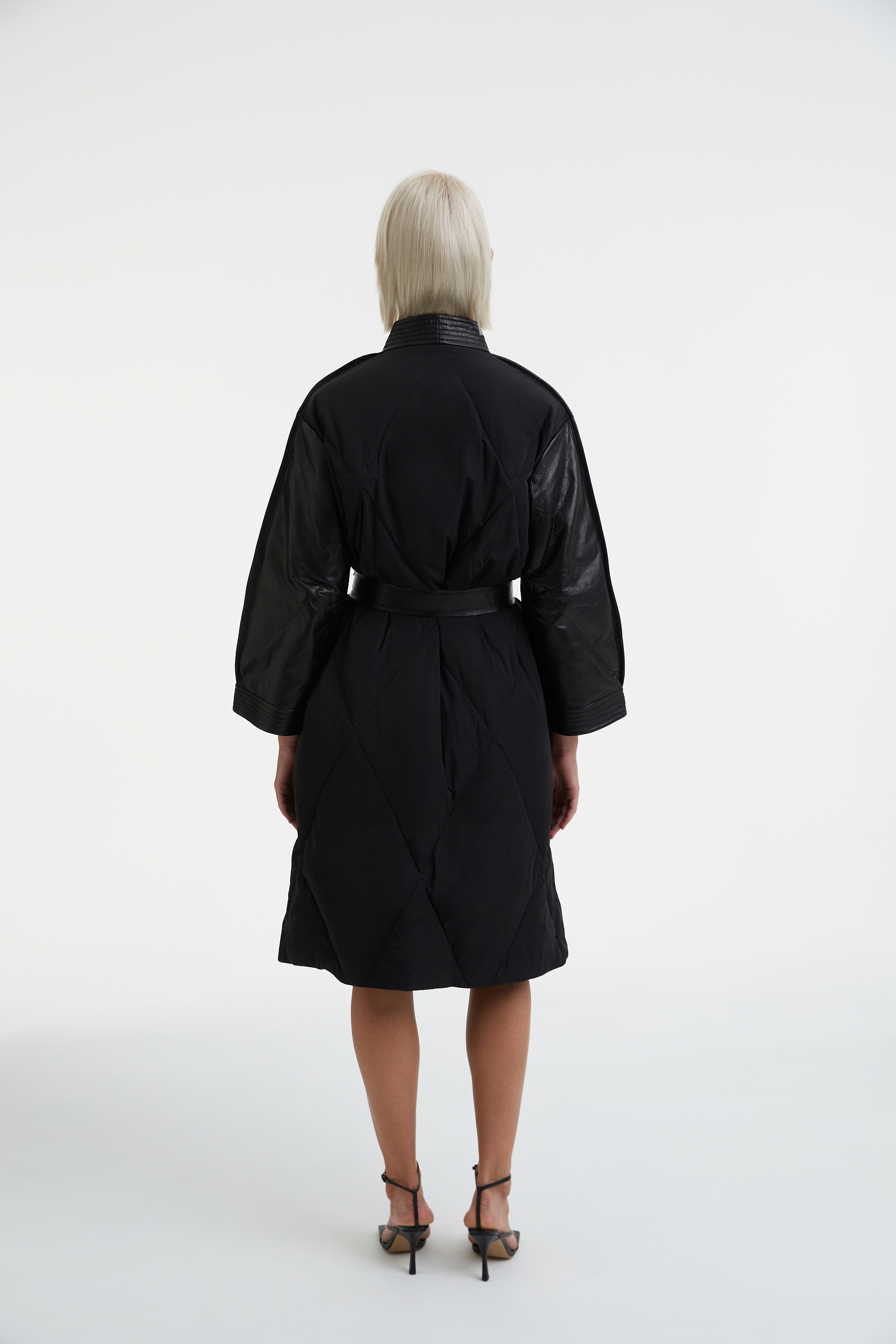 Плащ с поясом Черника, фото 7