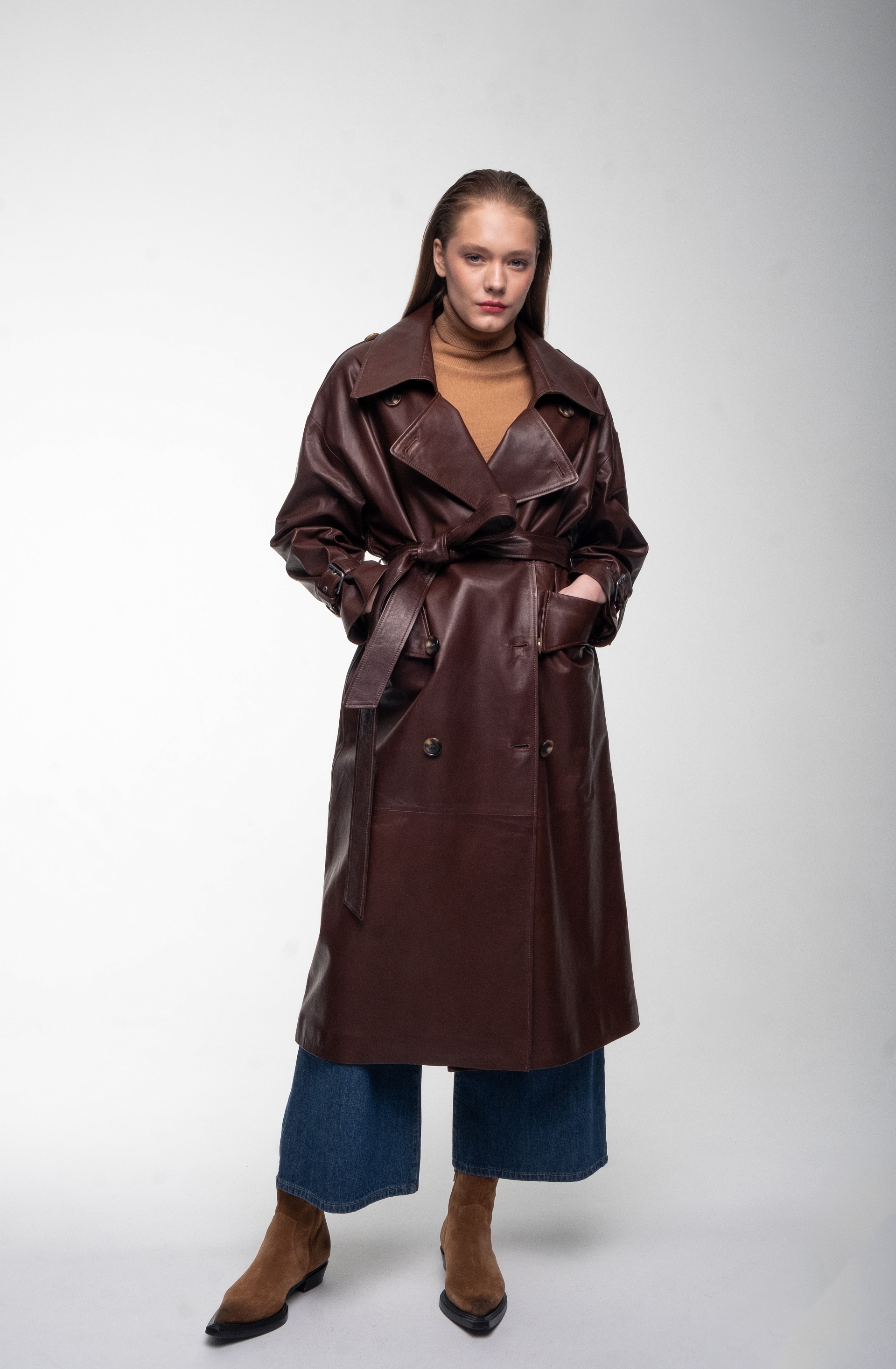 Плащ кожаный Кировск, фото 4