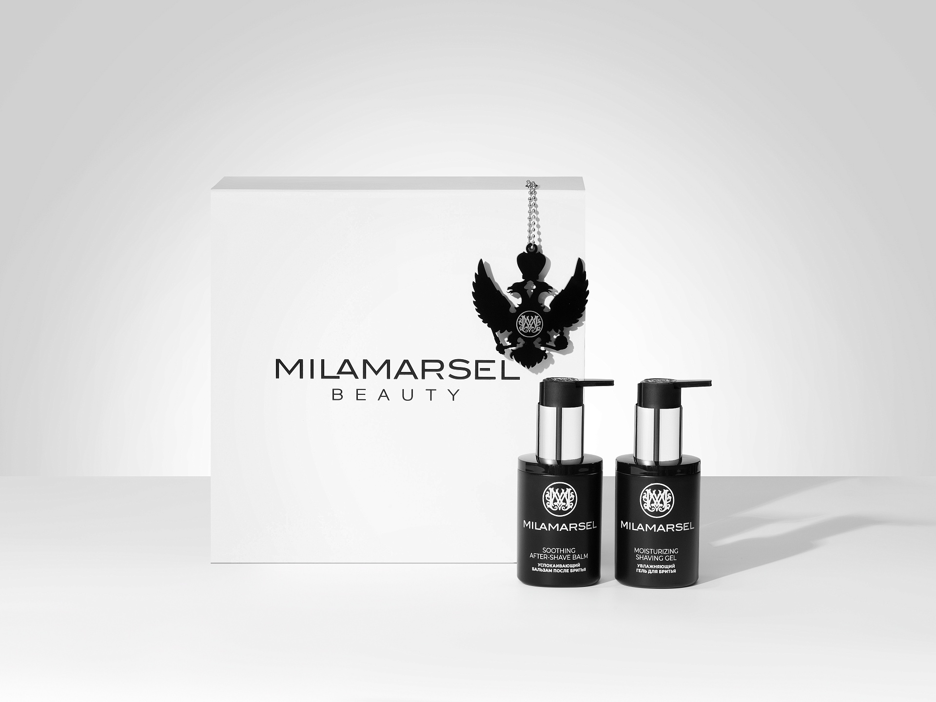 Подарочный набор для мужчин: Увлажняющий гель для бритья и Успокаивающий бальзам после бритья MILAMARSEL, фото 3